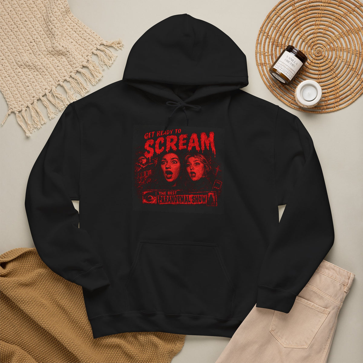Get Out and Scream Horror Movie Graphic Hoodie