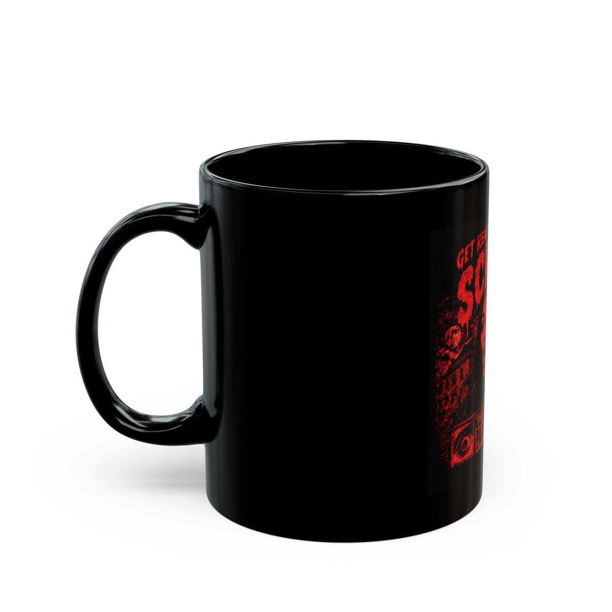Scream Paranormal Show Black Mug — "Get Ready to Scream" Horror Coffee Cup
