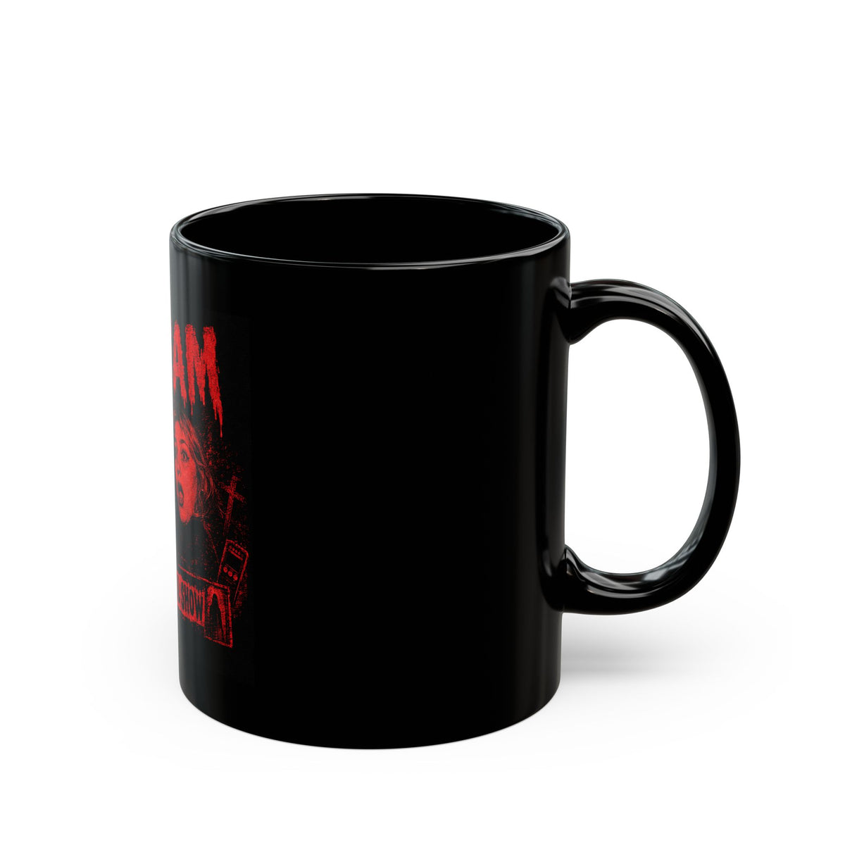 Scream Paranormal Show Black Mug — "Get Ready to Scream" Horror Coffee Cup