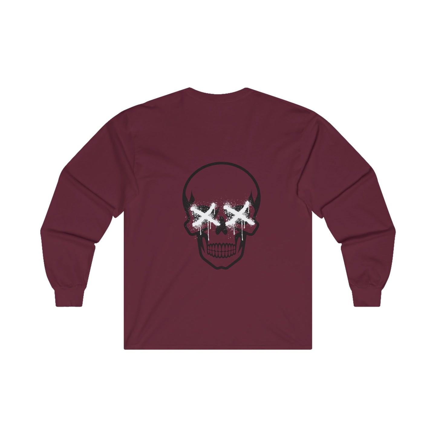 Two Ghost Girls Unisex Ultra Cotton Long Sleeve Skull Tee